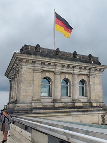Roof Terrace, Reichstag, Berlin, Germany, July 31, 2025