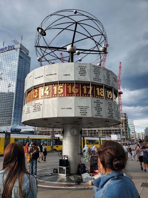 World Clock, Alexanderplatz, Berlin, Germany, July 30, 2025