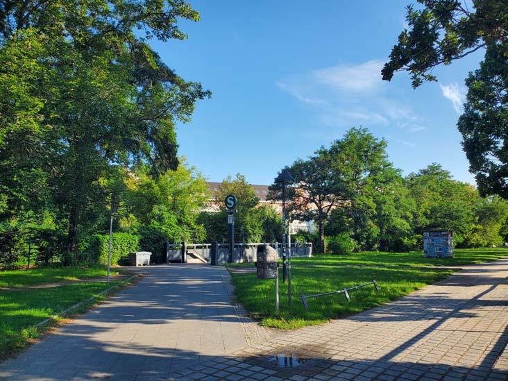 S-Bahn Entrance, Anhalter Bahnhof Site, Berlin, Germany, July 30, 2025