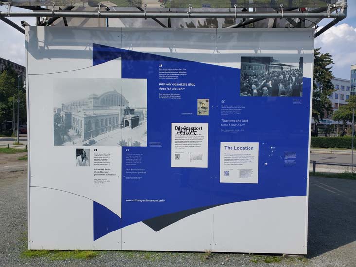 Exilmuseum Display, Anhalter Bahnhof, Berlin, Germany, August 1, 2025