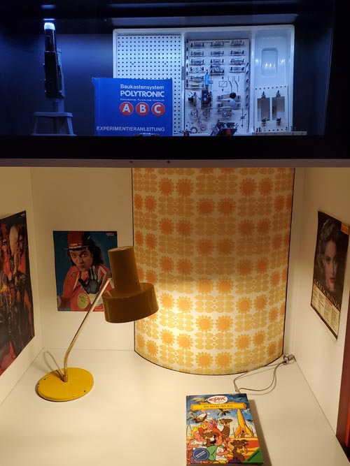 Desk, Childrens' Bedroom, High-Rise Tower Block Flat, DDR Museum, Berlin, Germany, July 30, 2025