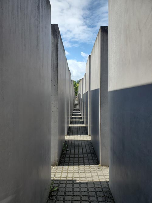 Memorial to the Murdered Jews of Europe/Denkmal für die Ermordeten Juden Europas, Berlin, Germany, July 29, 2025