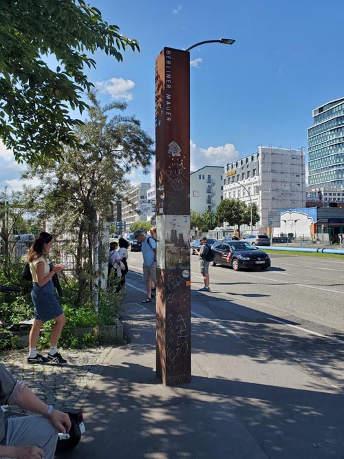 Berlin Wall Marker, East Side Gallery, Berlin, Germany, July 30, 2025