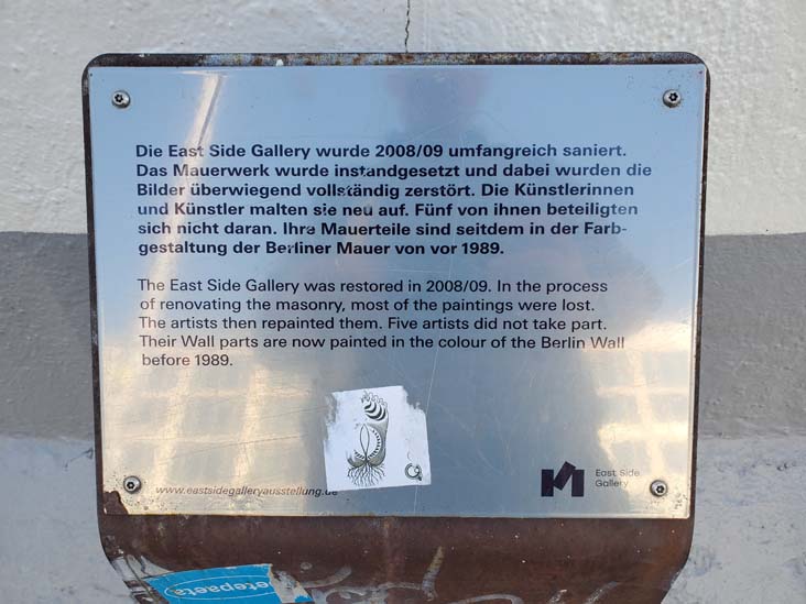 East Side Gallery, Berlin, Germany, July 30, 2025