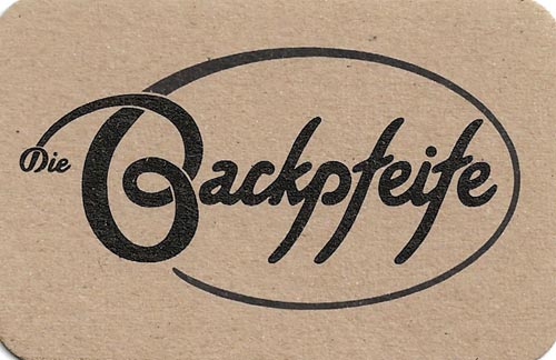 Business Card, Die Backpfeife, Holzmarktstraße 25, Berlin, Germany
