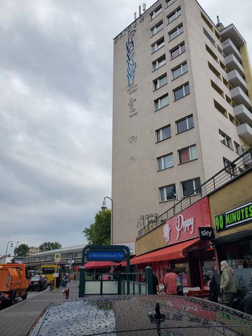Looking Toward Kottbusser Tor From Izmir Köftecisi (Konak-Grill), Berlin, Germany, August 1, 2025