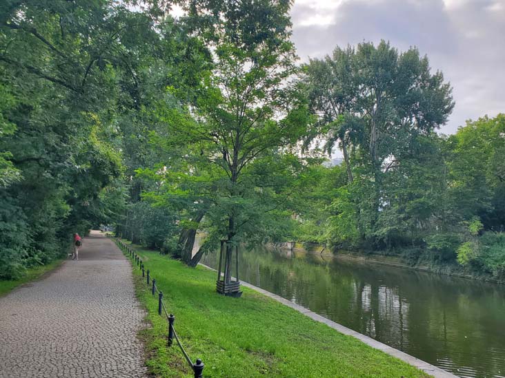 Landwehr Canal/Landwehrkanal Near Zossener Brücke, Berlin, Germany, August 1, 2025