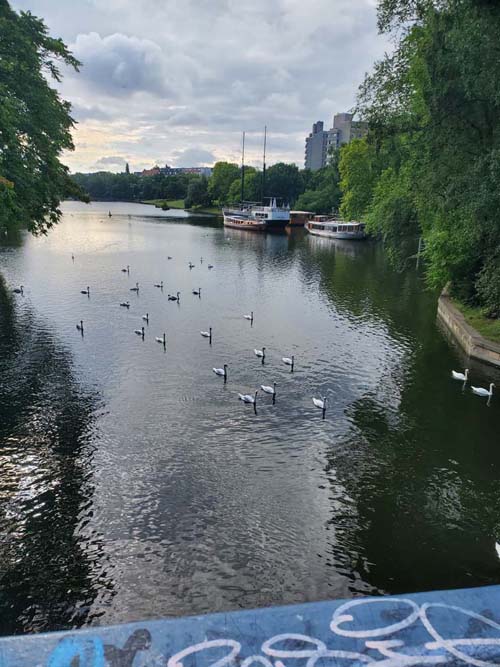 Landwehr Canal/Landwehrkanal From Baerwaldbrücke, Berlin, Germany, August 1, 2025