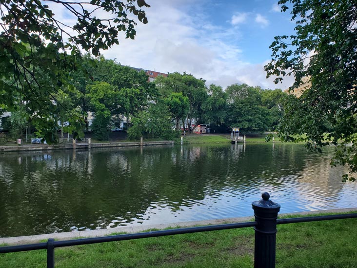 Landwehr Canal/Landwehrkanal Across From Fraenkelufer 38, Berlin, Germany, August 1, 2025