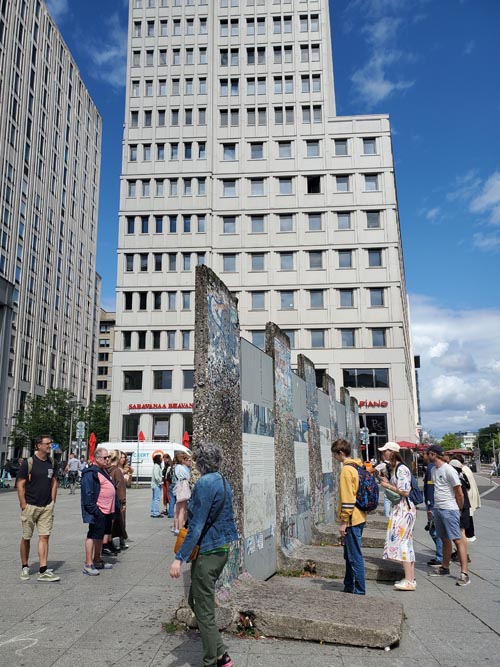Berlin Wall Remnant, Potsdamer Platz, Berlin, Germany, July 29, 2025