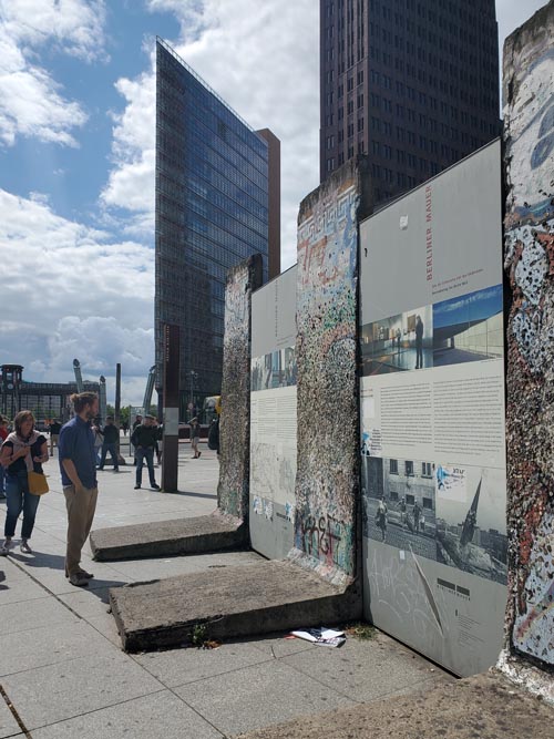 Berlin Wall Remnant, Potsdamer Platz, Berlin, Germany, July 29, 2025