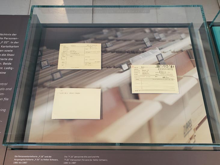 Personnel and Transaction File Cards, Stasimuseum, Berlin, Germany, August 1, 2025