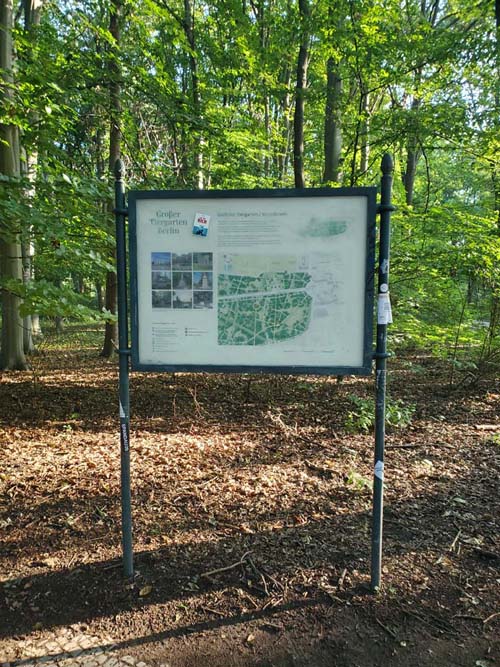 Map, Tiergarten, Berlin, Germany, July 30, 2025
