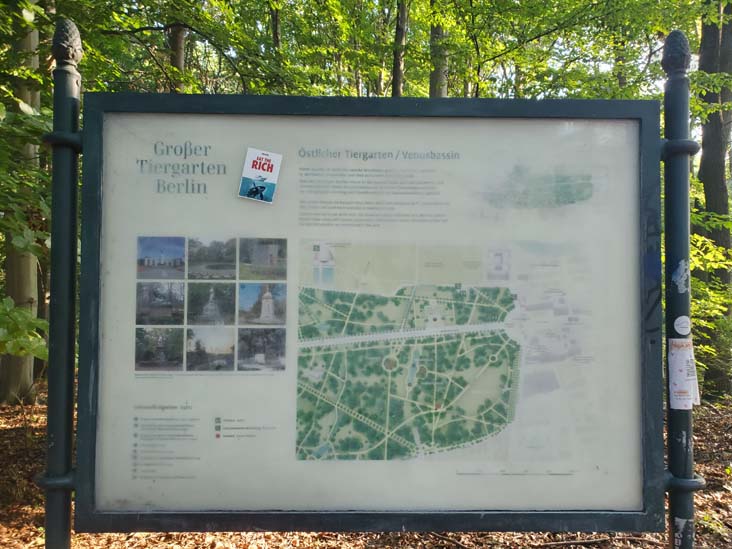 Map, Tiergarten, Berlin, Germany, July 30, 2025