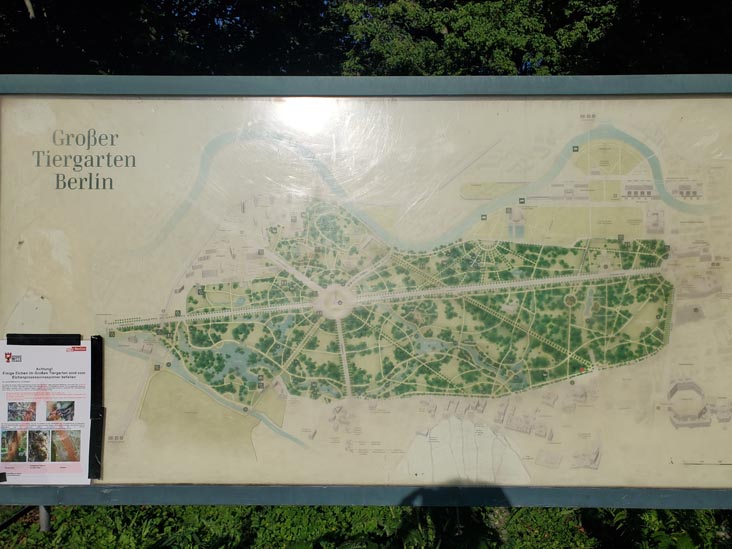 Map, Tiergarten, Berlin, Germany, July 30, 2025