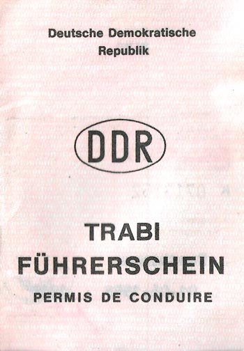 DDR Trabi World Drivers License