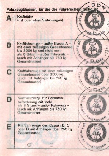 DDR Trabi World Drivers License