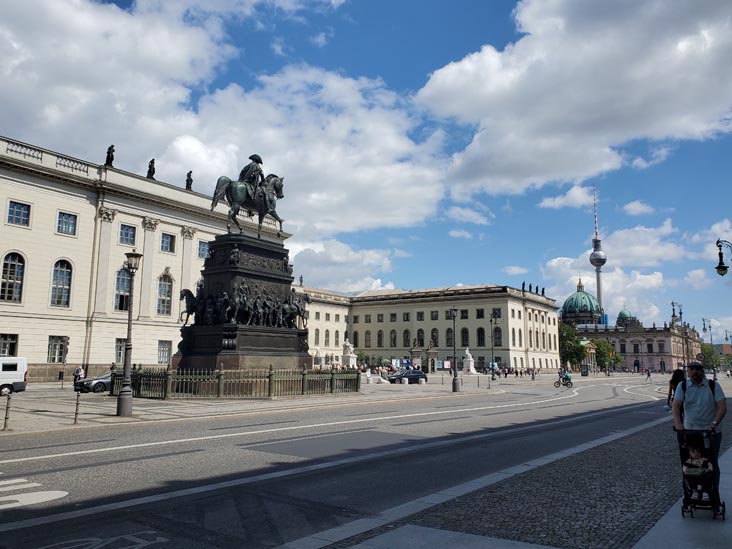 Equestrian Statue of King Friedrich II of Prussia, Unter den Linden at Universitätsstraße, Berlin, Germany, July 30, 2025