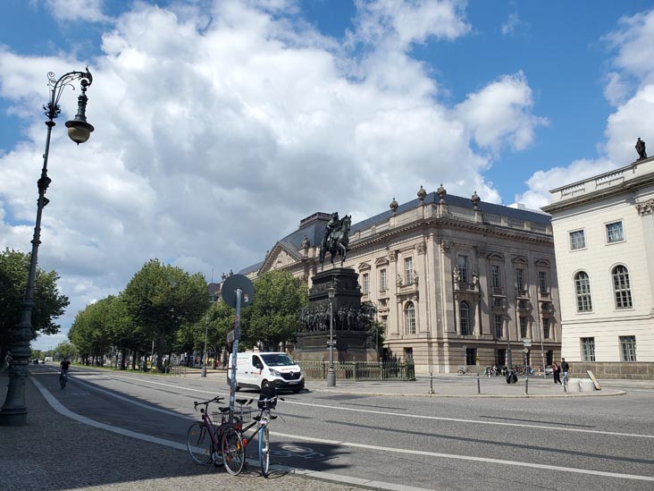 Equestrian Statue of King Friedrich II of Prussia, Unter den Linden at Universitätsstraße, Berlin, Germany, July 30, 2025