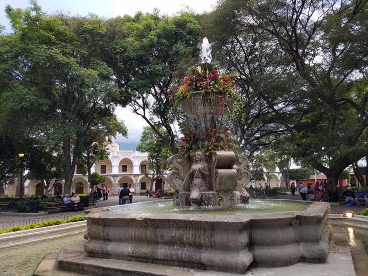 Parque Central/Plaza Mayor, Antigua, Guatemala, July 30, 2019