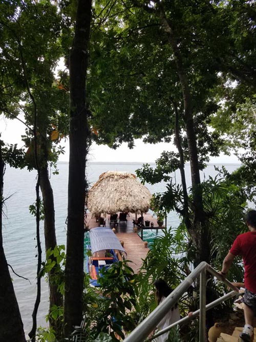 Lake Deck, La Lancha, Lake Petén Itzá, Petén, Guatemala, July 22, 2019