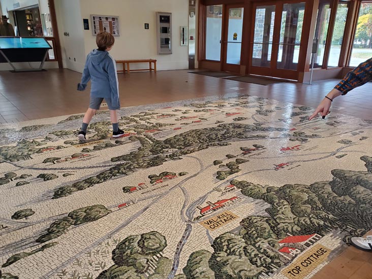 Floor Mosaic, Franklin D. Roosevelt Presidential Library and Museum, Home of Franklin D. Roosevelt National Historic Site, Hyde Park, New York, October 16, 2022