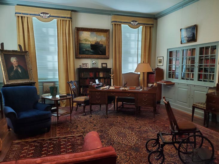 FDR's Private Study, Franklin D. Roosevelt Presidential Library and Museum, Home of Franklin D. Roosevelt National Historic Site, Hyde Park, New York, October 16, 2022