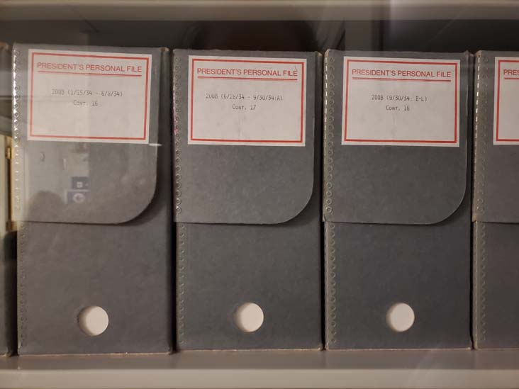 Personal Files, Franklin D. Roosevelt Presidential Library and Museum, Home of Franklin D. Roosevelt National Historic Site, Hyde Park, New York, October 16, 2022