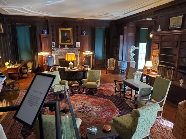 Library, Springwood, Home of Franklin D. Roosevelt National Historic Site, Hyde Park, New York, October 16, 2022