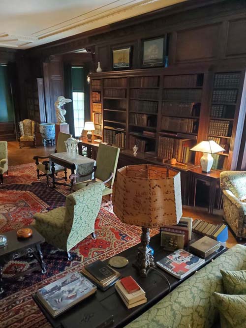 Library, Springwood, Home of Franklin D. Roosevelt National Historic Site, Hyde Park, New York, October 16, 2022