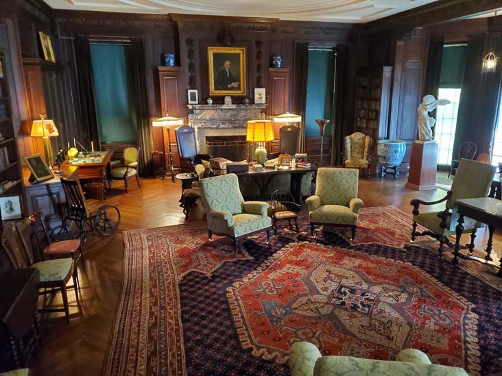 Library, Springwood, Home of Franklin D. Roosevelt National Historic Site, Hyde Park, New York, October 16, 2022