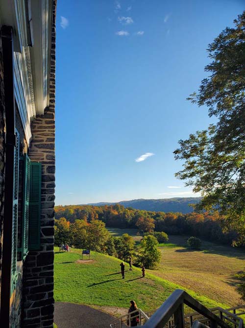 Hudson Valley From Springwood, Home of Franklin D. Roosevelt National Historic Site, Hyde Park, New York, October 16, 2022