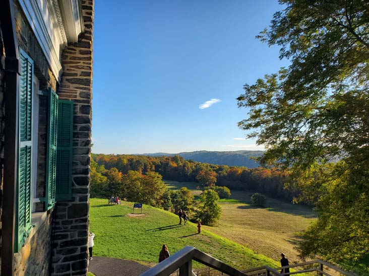 Hudson Valley From Springwood, Home of Franklin D. Roosevelt National Historic Site, Hyde Park, New York, October 16, 2022