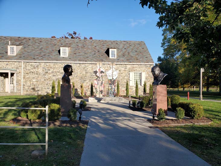 Churchill and Roosevelt Busts, Home of Franklin D. Roosevelt National Historic Site, Hyde Park, New York, October 16, 2022