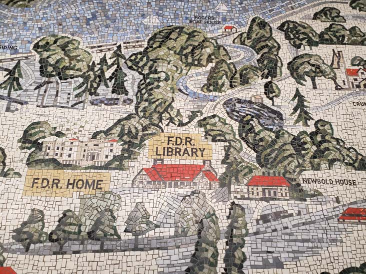 Floor Mosaic, Franklin D. Roosevelt Presidential Library and Museum, Home of Franklin D. Roosevelt National Historic Site, Hyde Park, New York, October 16, 2022