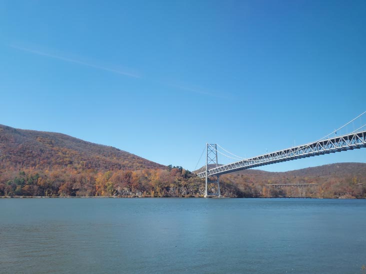 Bear Mountain Bridge From Metro-North Hudson Line, Hudson Valley, New York, November 1, 2024
