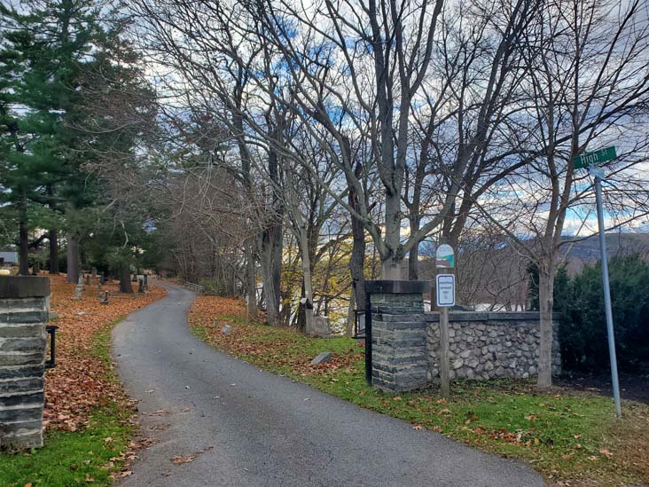 Laurel Grove Cemetery, South Street Entrance, Port Jervis, New York, November 13, 2022
