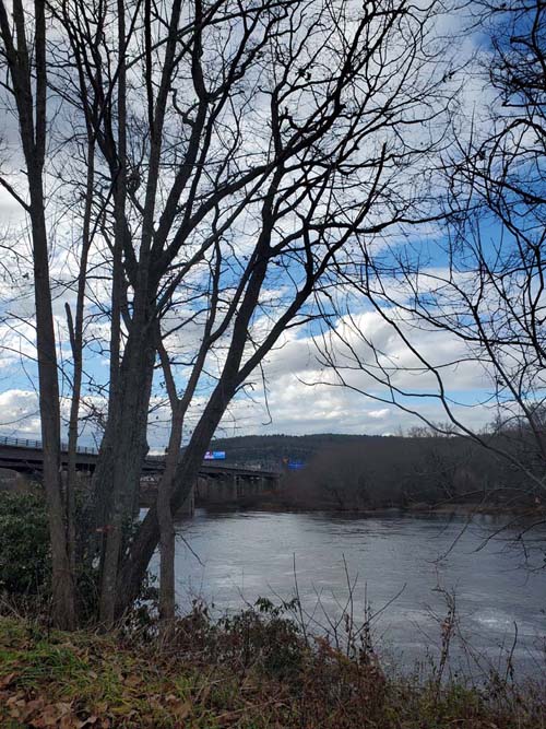 Delaware River From Laurel Grove Cemetery, Port Jervis, New York, November 13, 2022
