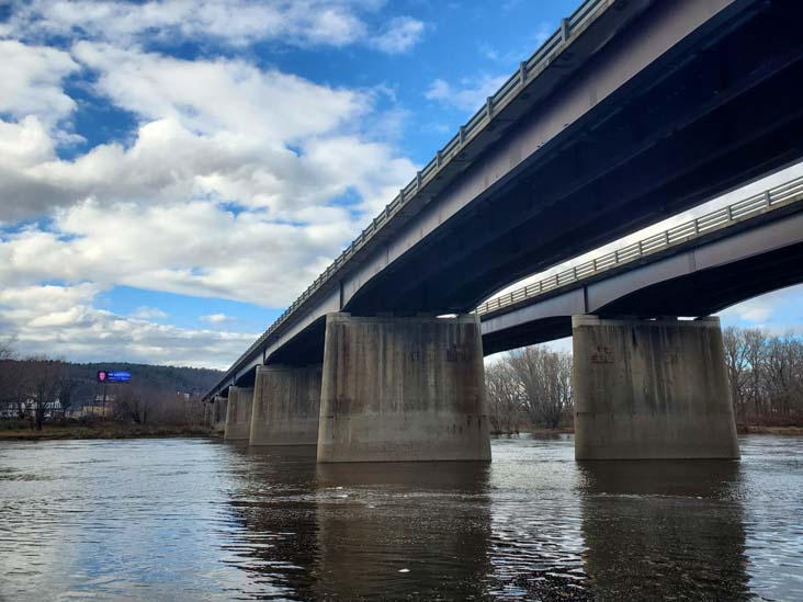 Interstate 84 Crossing the Delaware River From Tri-States Monument, Port Jervis, New York, November 13, 2022