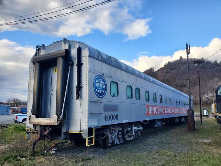 Ringling Bros. and Barnum & Bailey Crew Dormitory Car 1703, Erie Turntable Site, Port Jervis, New York, November 13, 2022