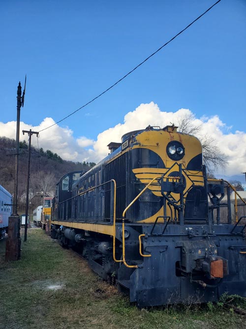 New York and Greenwood Lake Railway Engine, Erie Turntable Site, Port Jervis, New York, November 13, 2022
