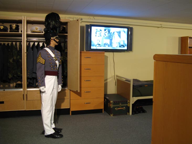 Dorm Room Exhibit, Visitors Center, United States Military Academy at West Point, Orange County, New York