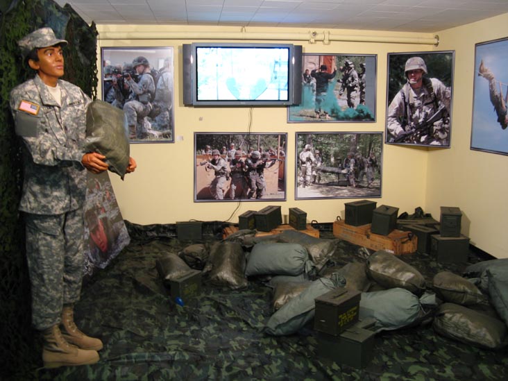 Training Exhibit, Visitors Center, United States Military Academy at West Point, Orange County, New York
