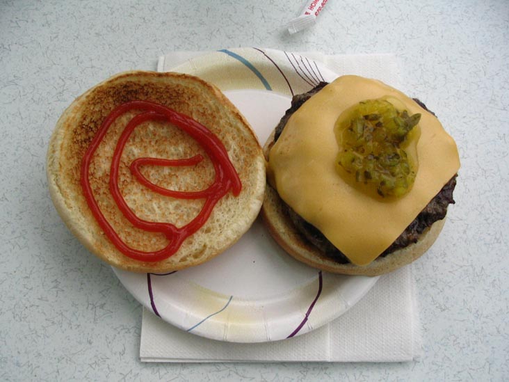 Cheeseburger, Red Rooster Drive-In, Brewster, New York, April 8, 2006