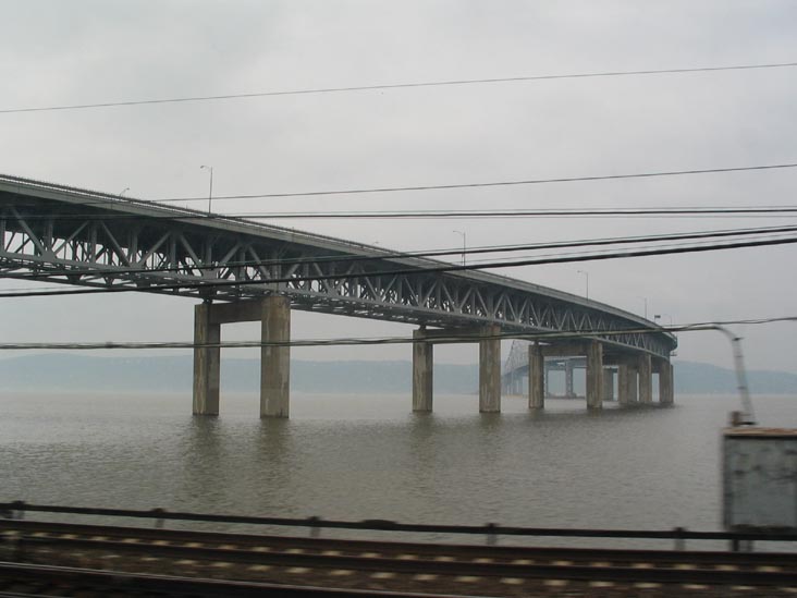 Tappan Zee Bridge From Metro-North Train, Hudson Valley, New York
