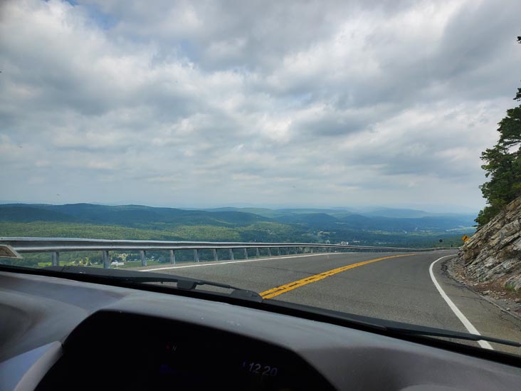 Route 52 Approaching Shawangunk Mountains Lookout, Cragsmoor, New York, August 27, 2020