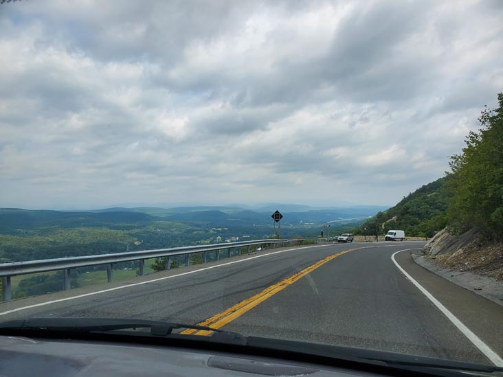 Route 52 Approaching Shawangunk Mountains Lookout, Cragsmoor, New York, August 27, 2020