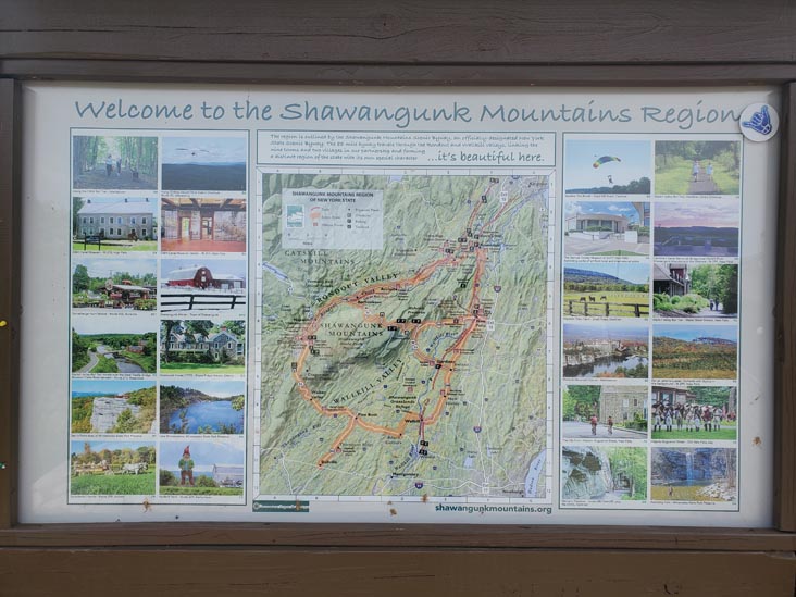 Shawangunk Mountains Scenic Byway Map, Shawangunk Mountains Lookout, Cragsmoor, New York, July 20, 2024