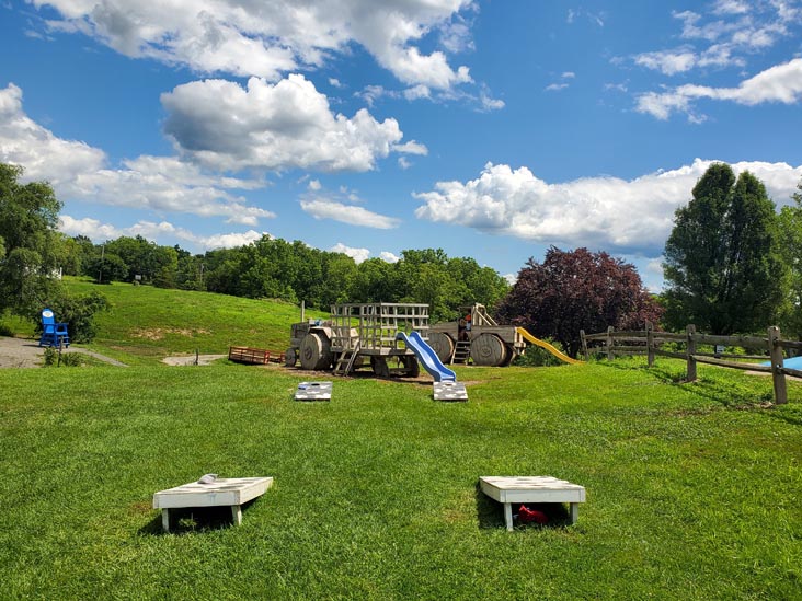 Cornhole and Farm Playground, Kelder's Farm, Kerhonkson, New York, August 1, 2023