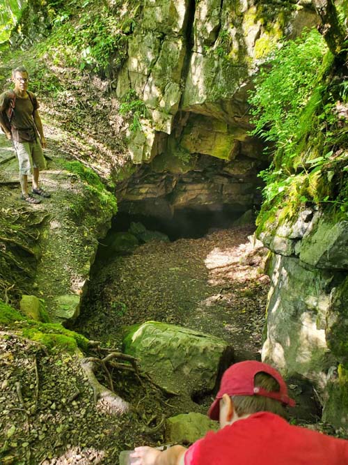Cave, Wallkill Valley Rail Trail Near Rosendale Trestle, Rosendale, New York, July 19, 2024